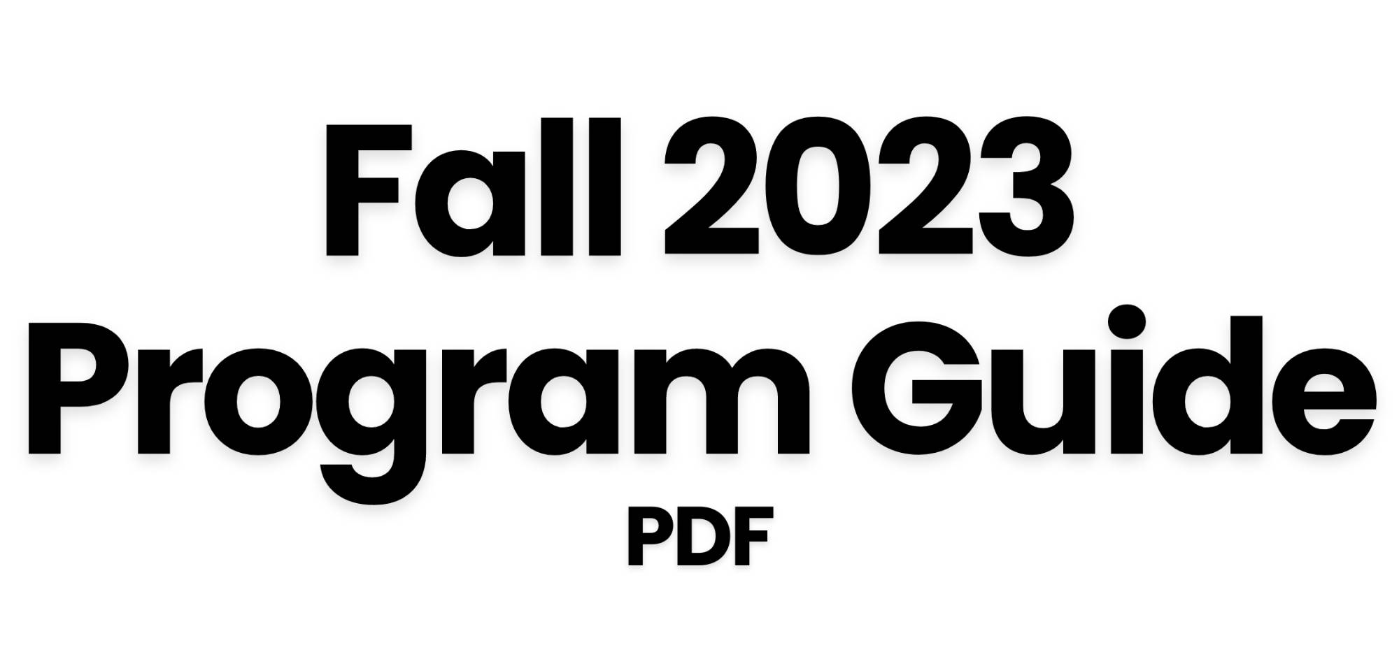 Fall 2023 Program guide pdf